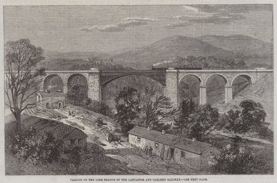 Viaduct op de Lime Branch van de Lancaster en Carlisle Railway door Richard Principal Leitch